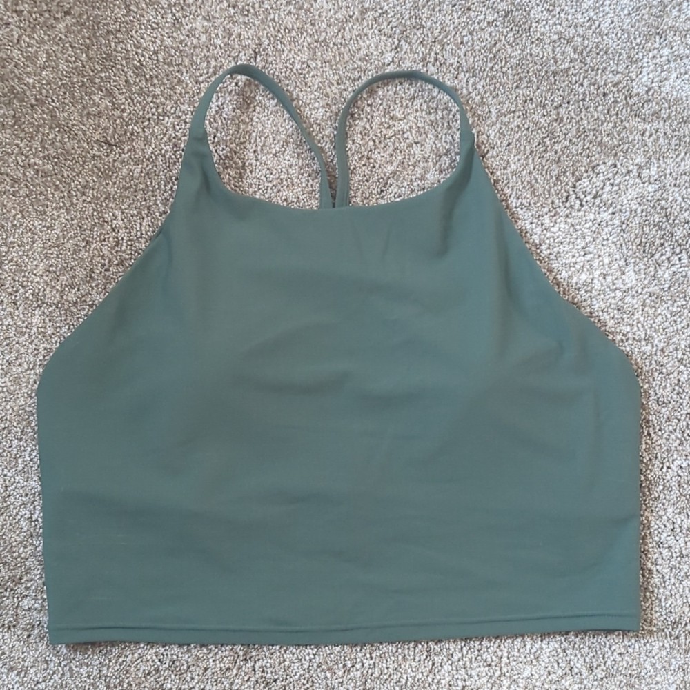Old Navy Active Powersoft XL Green Low Support Racerback Pullover Wireless Bra