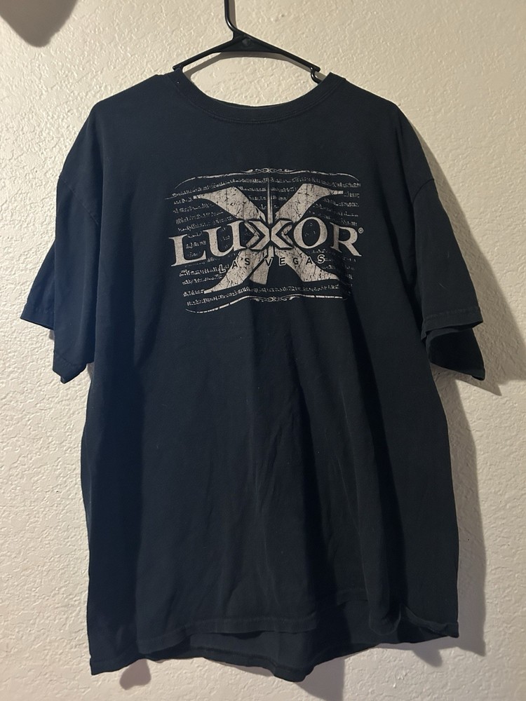 Vintage Luxor Heavy Cotton Las Vegas Graphic T-Shirt Men's Black XL