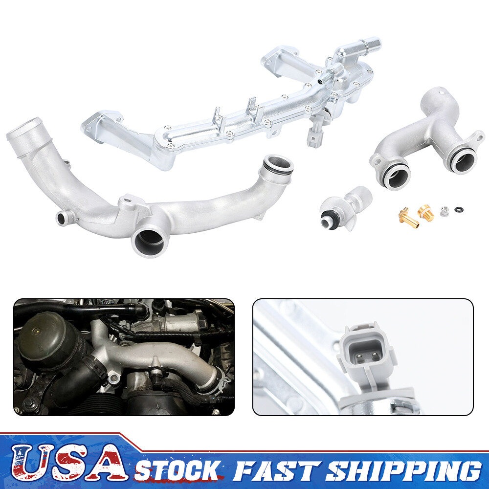 For Jaguar Land Rover Upgraded Metal Coolant Crossover Pipe 3.0 V6 5.0 V8 S/C