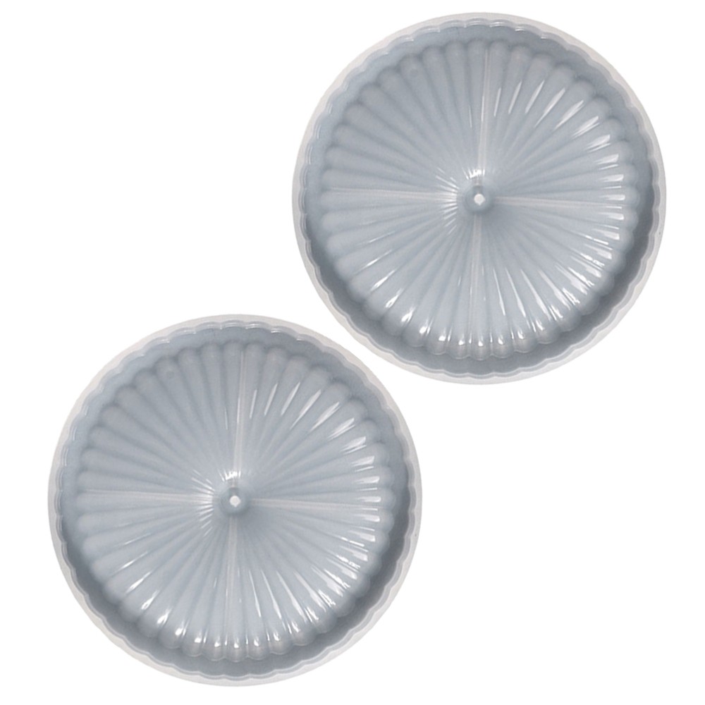 2 Pcs Aromatherapy Dish Mold Flexible Silicone Resin Epoxy Molds