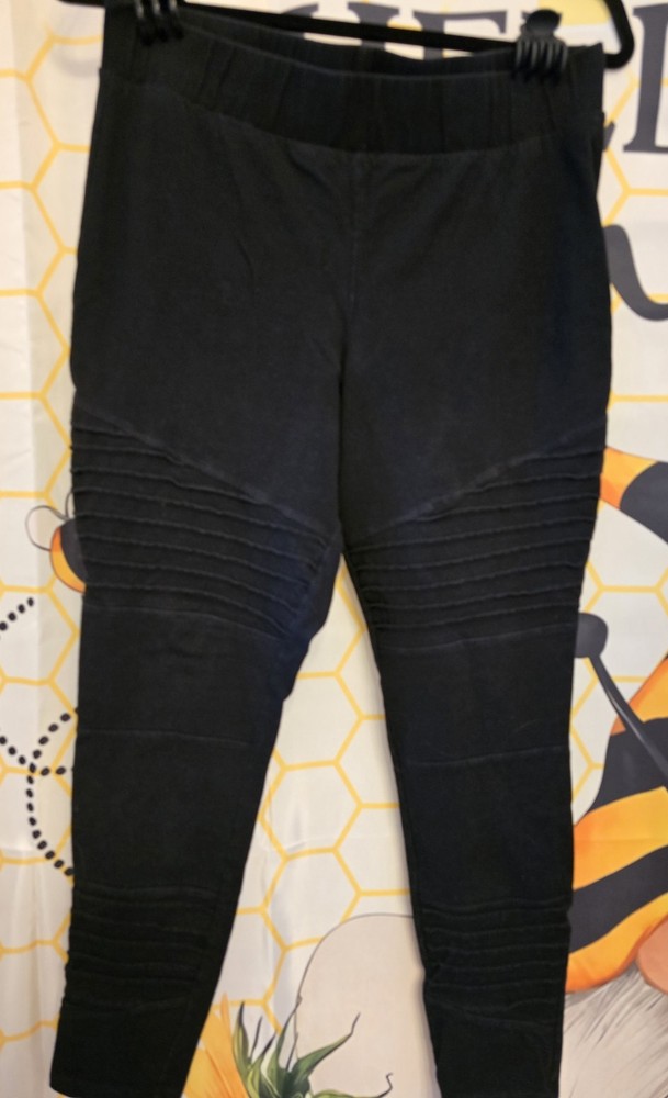 Torrid Women's Signature Waist Full Length Leggings Moto Style Black Size 2