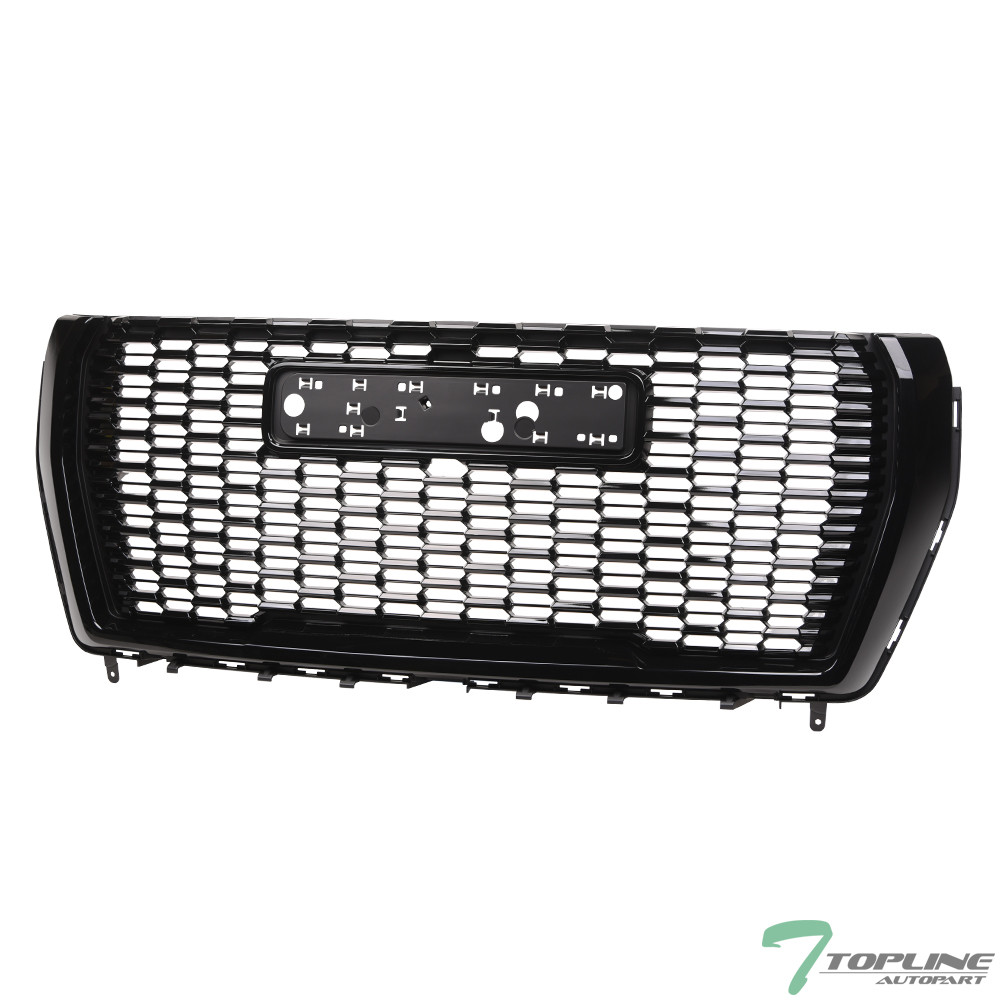 Topline For 2021-2024 GMC Yukon/XL Denali Style Honeycomb Mesh Front Grille Blk