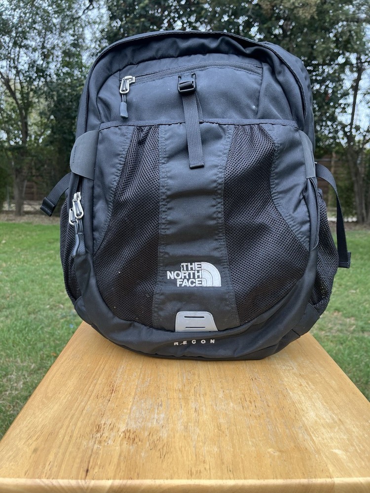 The North Face Recon Backpack Laptop Bag Black School Camping Hiking