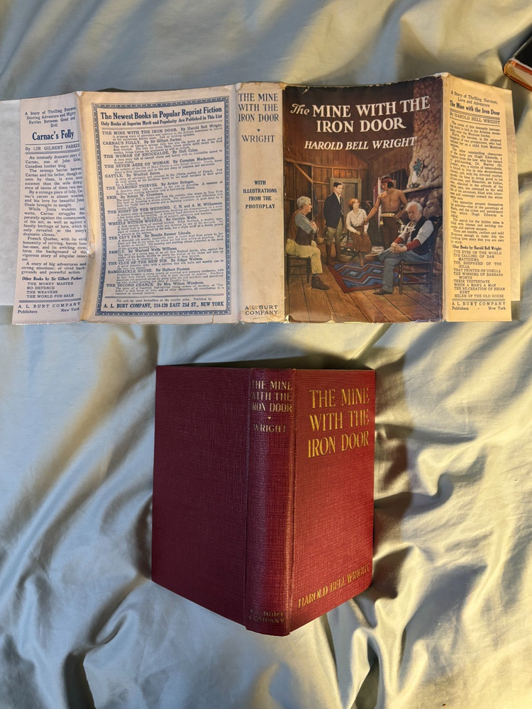 Mine with the Iron Door - Burt photoplay edition movie tie-in DJ VG c1924
