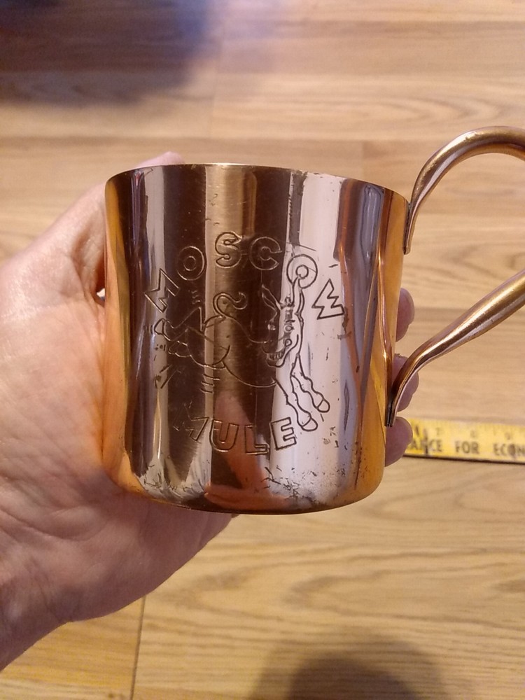 2 Moscow Mule Copper Cups Very Well Made Heavy