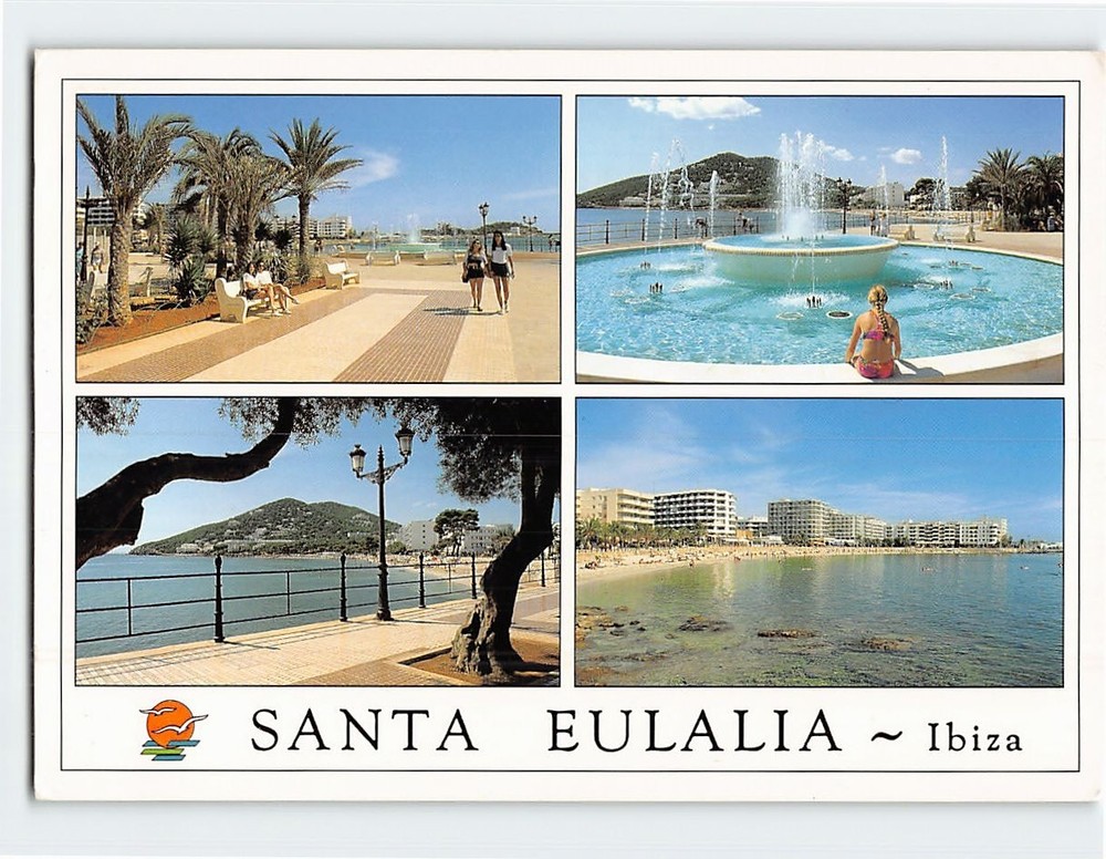 Postcard Scenes & Views Santa Eulalia del Río Ibiza Spain