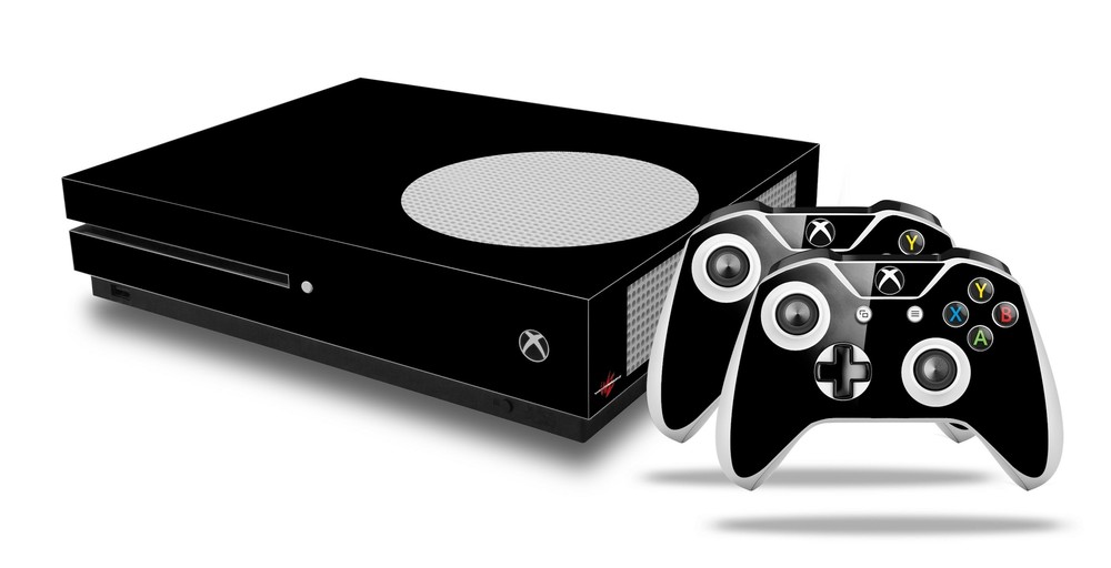 Skin XBOX One S Console Controller Solids Collection Color Black