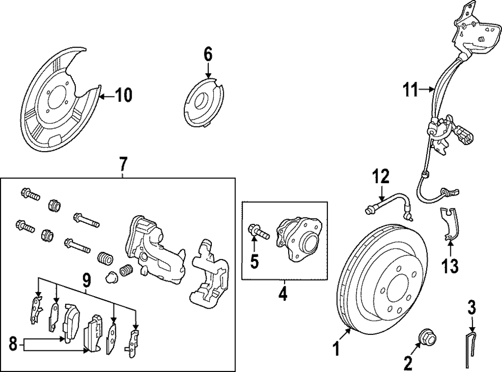 Genuine Nissan Caliper Assembly D4000-7BA1E