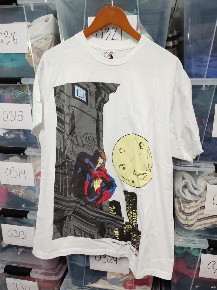 Despair Modern Marvel Mega Print Spider Man And Mary Jane Shirt Size Xl A345