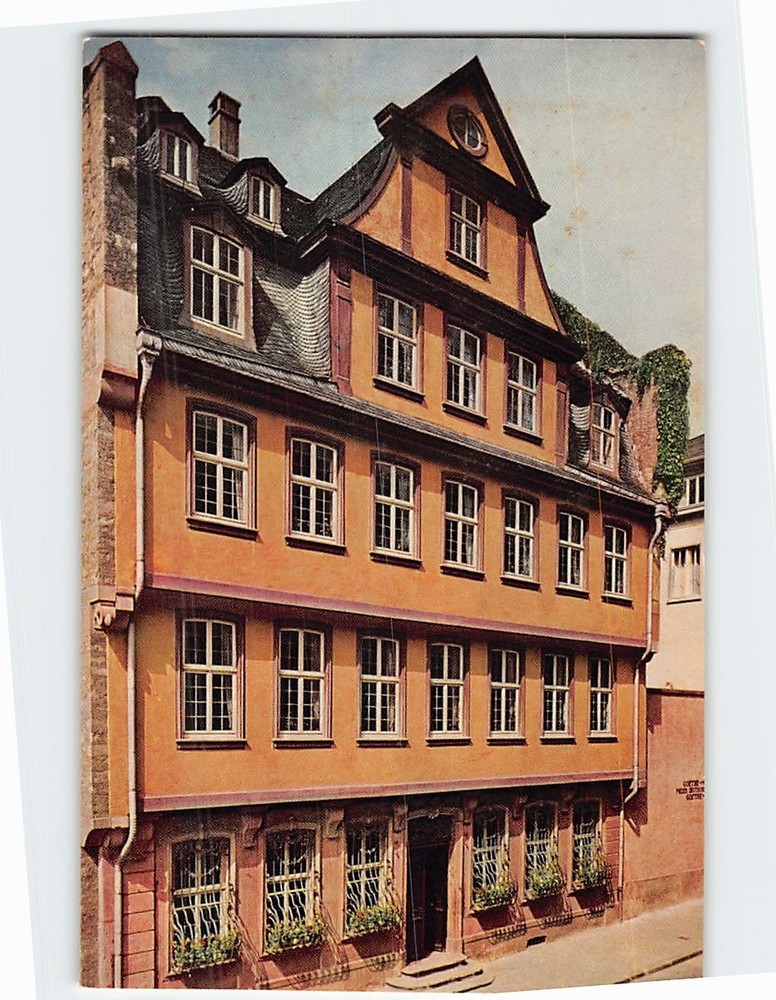 Postcard Goethe House in Frankfurt am Main Germany