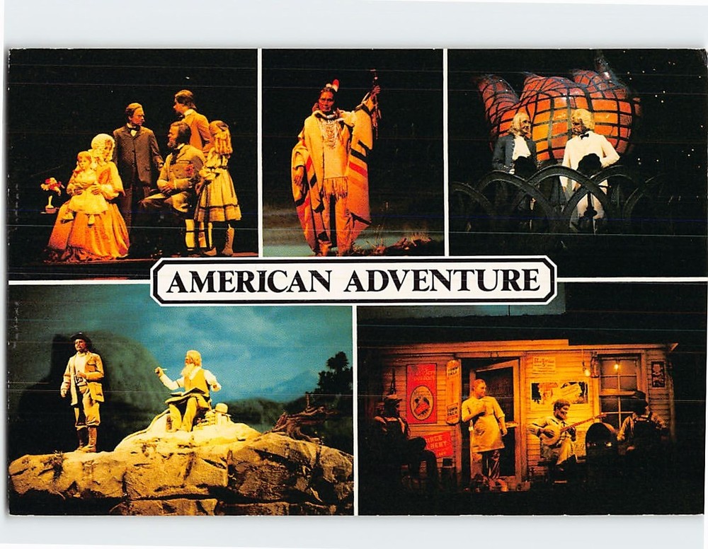 Postcard American Adventure Epcot Center Walt Disney World Bay Lake Florida USA