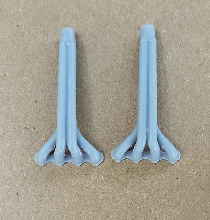 1/25 Scale Resin 3D Printed Mud Pulling Demo Derby Vertical Headers Tall No Flapper