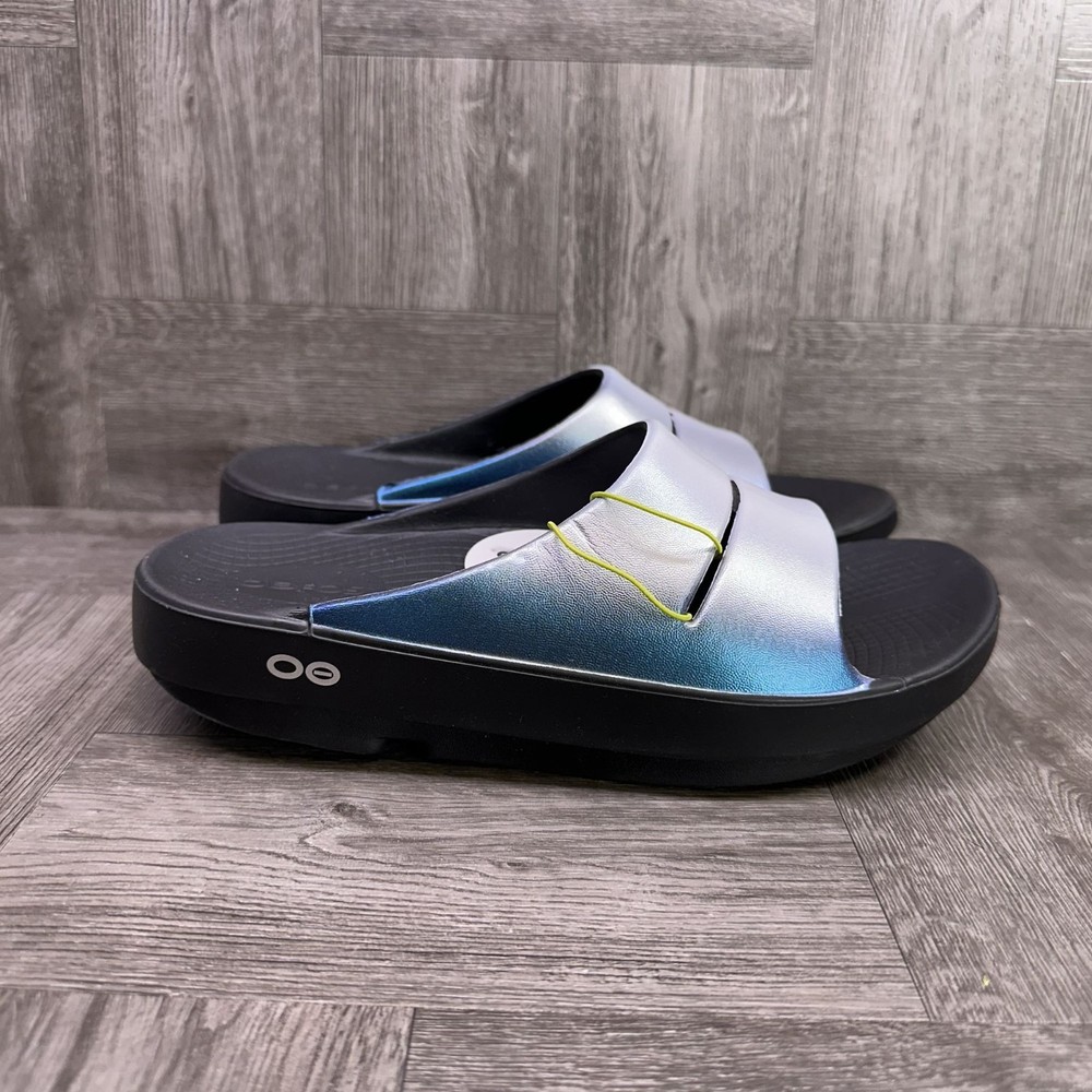 OOFOS OOahh Luxe Slide Womens Size 7 Euro 38 Comfort Recovery Sandals