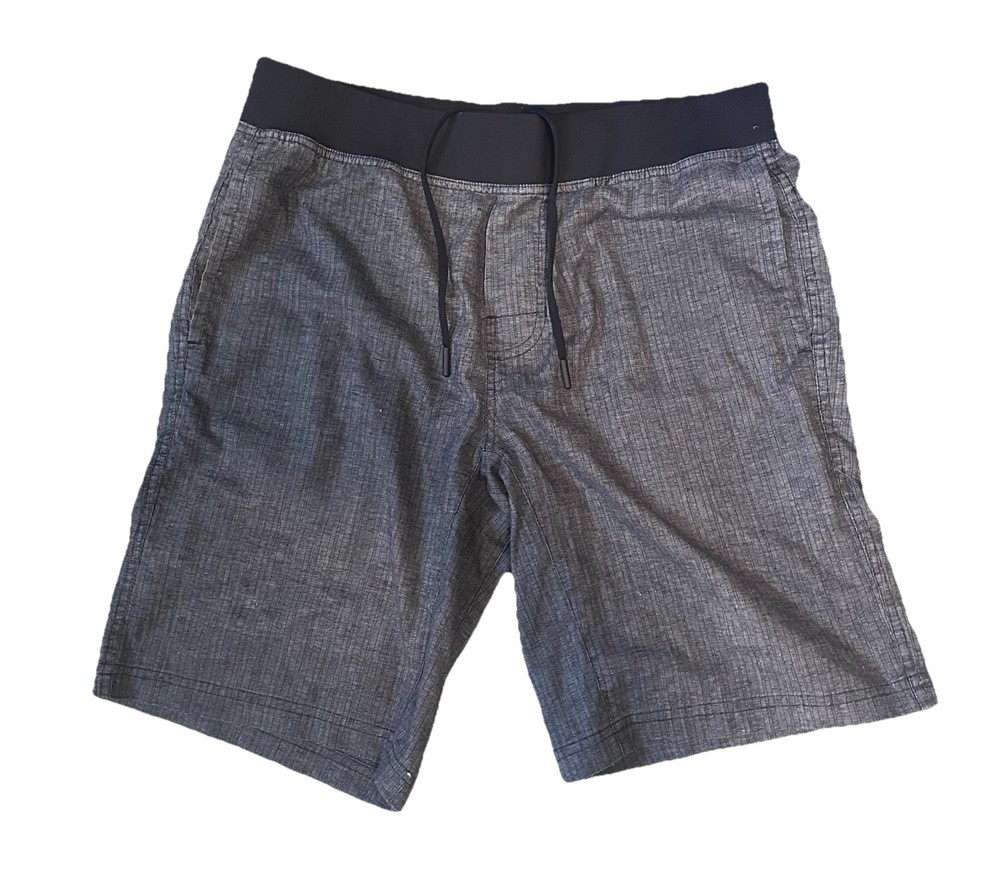 Prana Vaha Shorts Men's Medium Black Hemp Performance Casual Hiking Gym Training