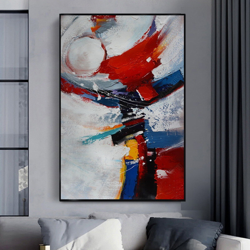 Large Decorative Painting Abstract Oil Painting Sofa Background Wall Painting