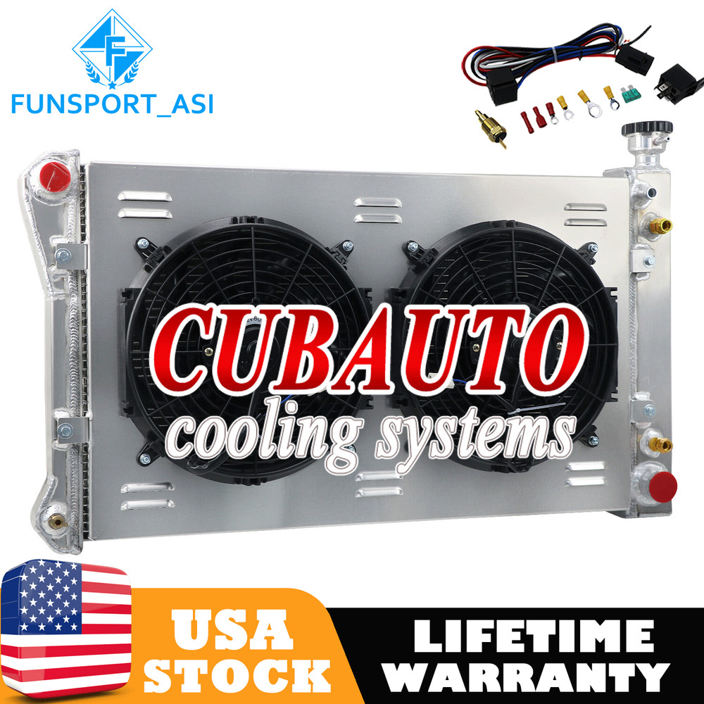 3 Row Radiator Shroud Fan Relay Fit 1988-1997 Chevy GMC C/K 3500 2500 1500 Truck