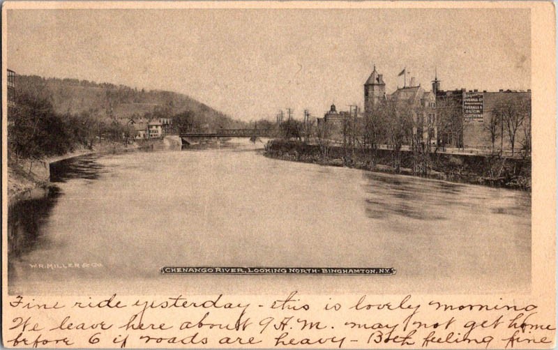 Binghamton New York NY : BRIDGE SCENE m/14 AV6133