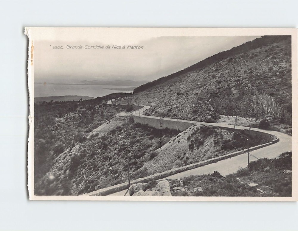 Postcard Route de la Grande Corniche France