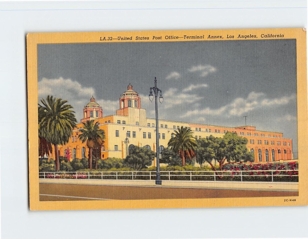 Postcard United States Post Office Terminal Annex Los Angeles California USA