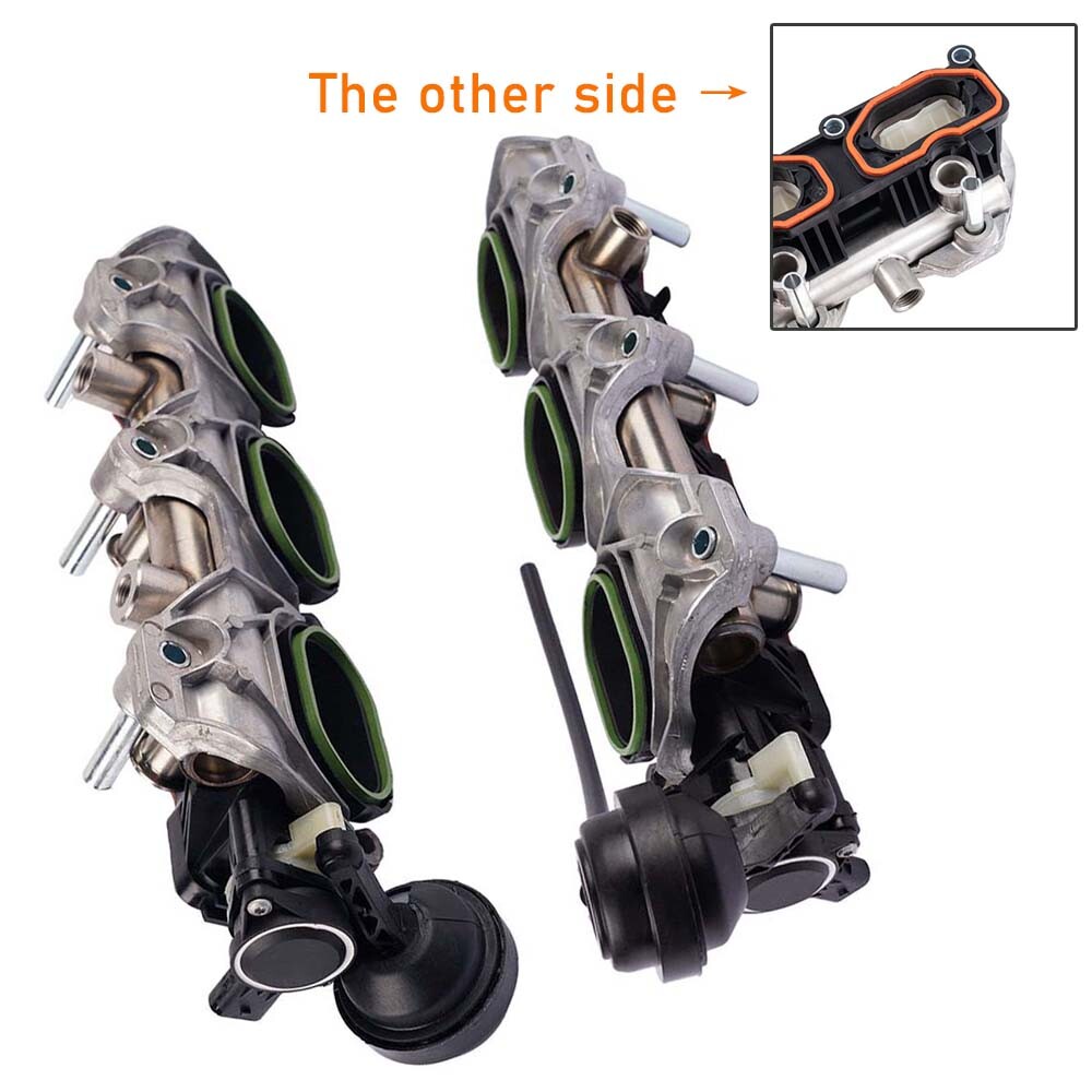 Pair of Left & Right Intake Manifolds for Audi 3.0 TFSI S4 S5 A6 A7 Q5 Q7 2011-2018