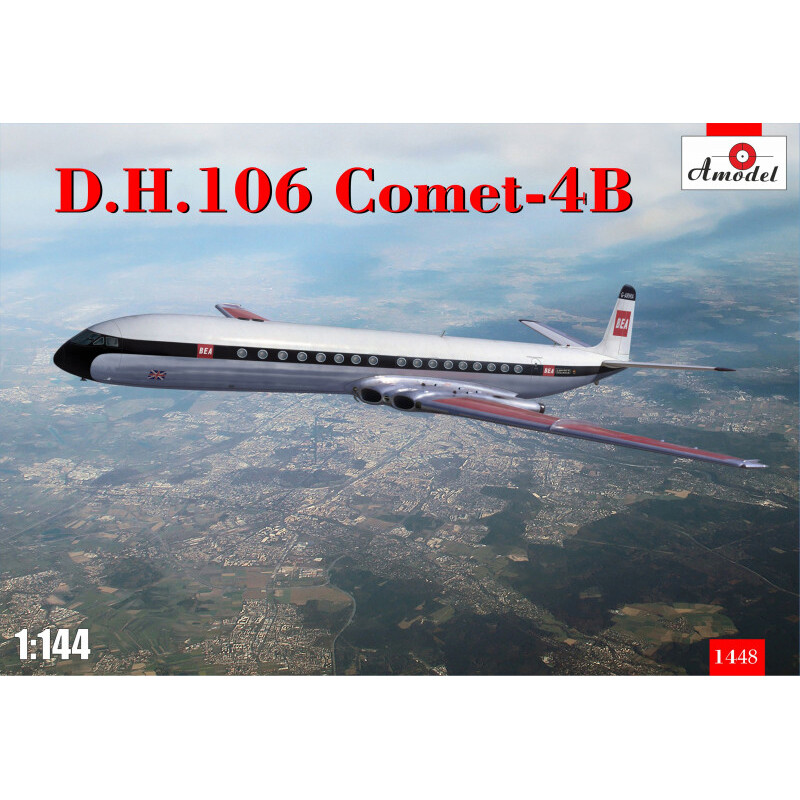 AMODEL 1448 D.H. 106 Comet-4B Aircraft Scale 1/144 - Plastic model kit