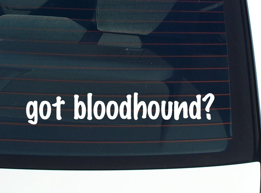 Bloodhound Lover Car Decal Funny Pet Bumper Sticker Vinyl