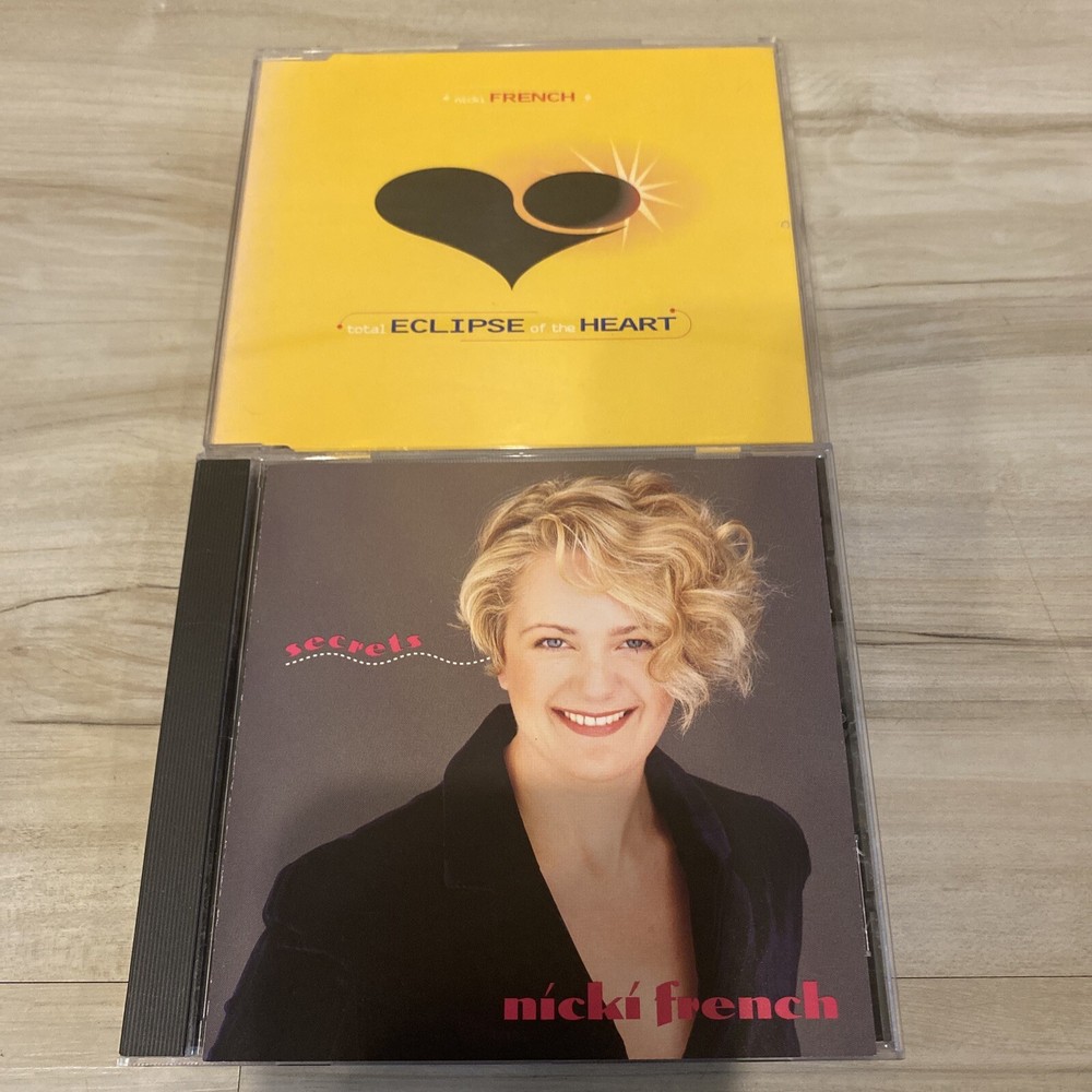 NICKI FRENCH 2 CD LOT Total Eclipse Of The Heart Import & Secrets 💿