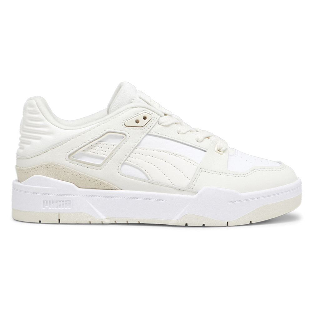 Puma Slipstream Selflove Lace Up  Womens Off White, White Sneakers Casual Shoes