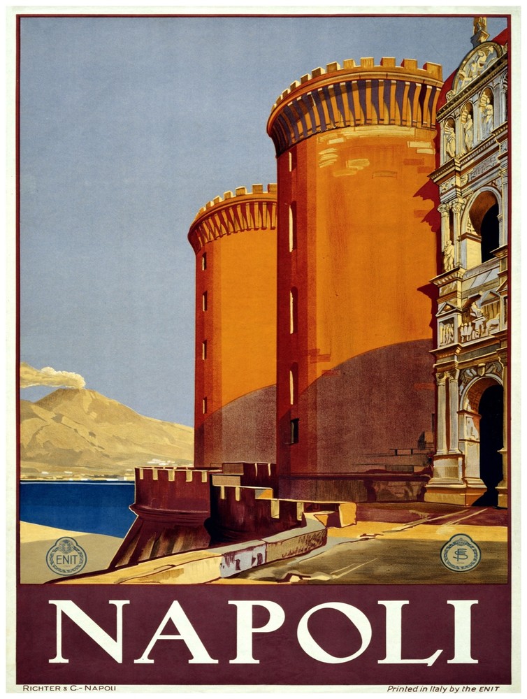 7592.Decoration Poster.Home Room wall art design print.Napoli vacation.Italy