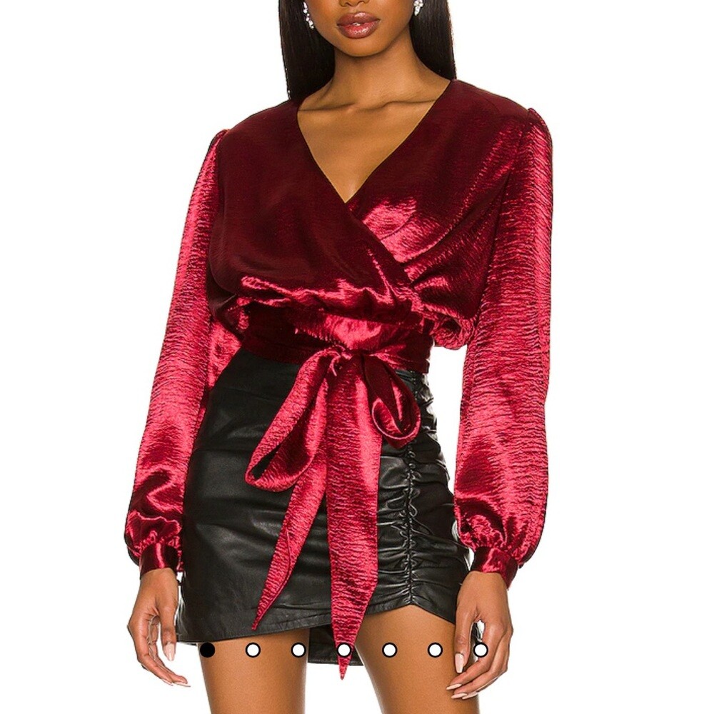 Lovers and Friends Kelly Wine Red Medium Top at Revolve