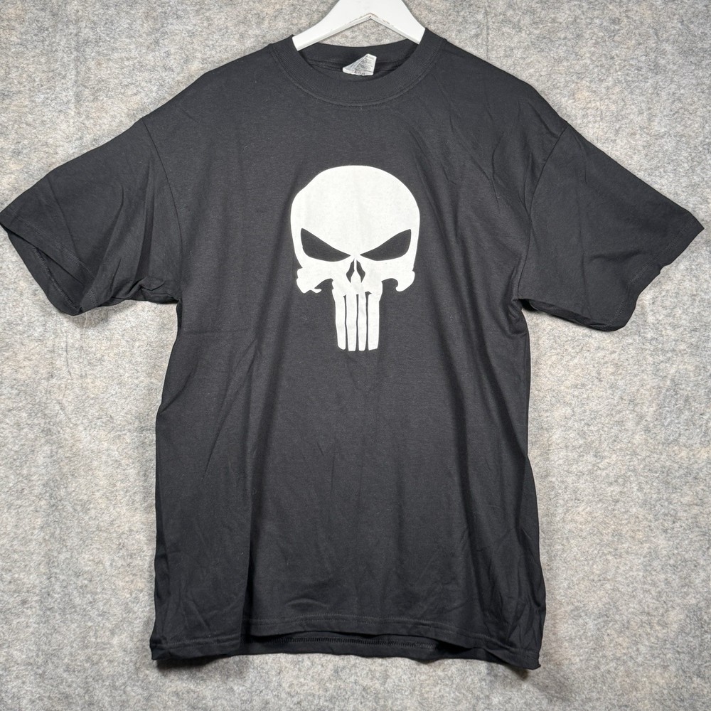 Vintage The Punisher 2004 Movie Promo Black T Shirt Mens Size L 21x30 Marvel