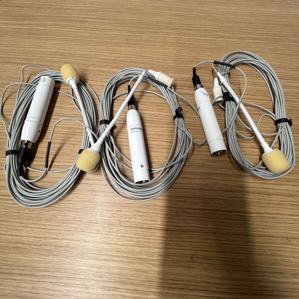 Shure MX202 Microflex Overhead Condenser Microphone 3-Pin XLR w/ XLR Adapter