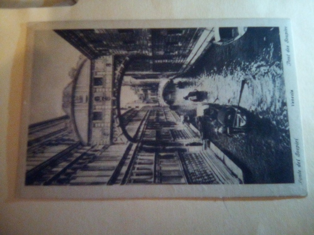 postcard ponte dei sospiri venzls pont des sonpirs , bridge Venice Italy