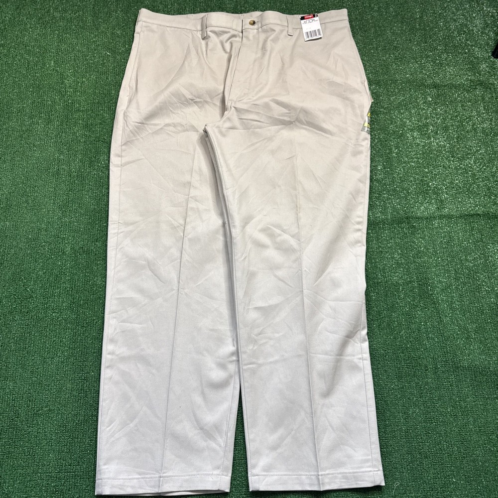 Wrangler Five Star Flex Khakis 42x30 Mens Flat Front Khaki Pants NWT