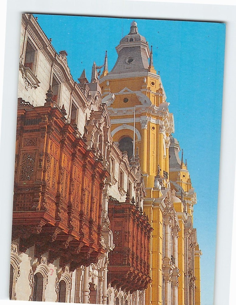 Postcard Basilica Cathedral of Lima Peru