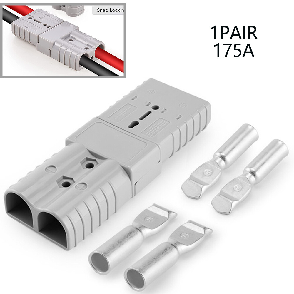 175A 600V Car Battery Quick Connect Disconnect Winch Connector Gauge Cable Set