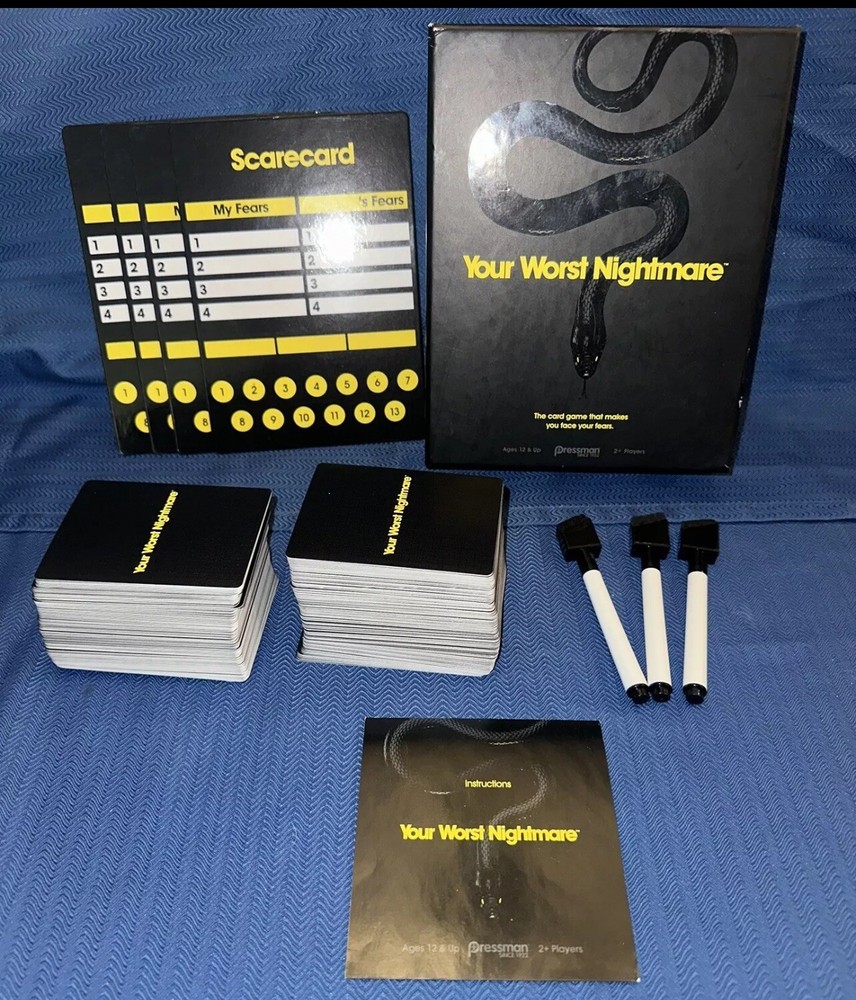 Your Worst Nightmare Card Game Pressman 2+Player Party Game Ice Breaker Age 12+