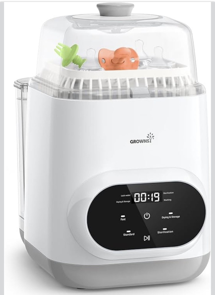 Grownsy EaseClean Pro All-in-One Bottle Washer, Sterilizer, and Dryer