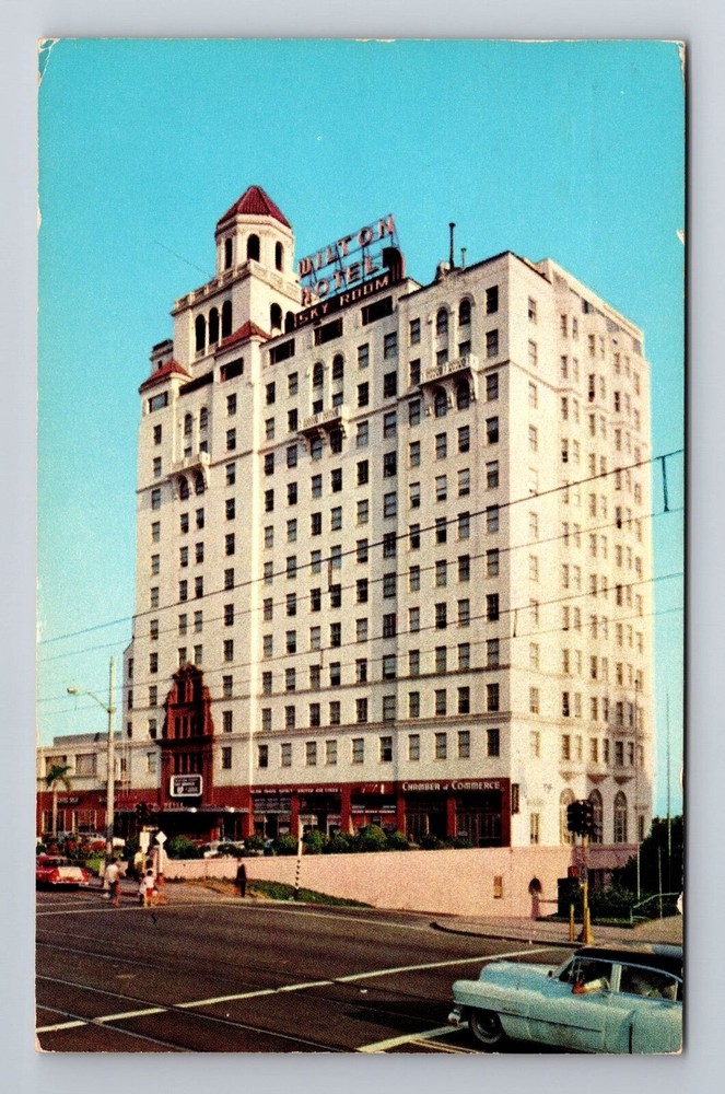 Long Beach CA-California, The Wilton Hotel, Advertise, Vintage c1958 Postcard