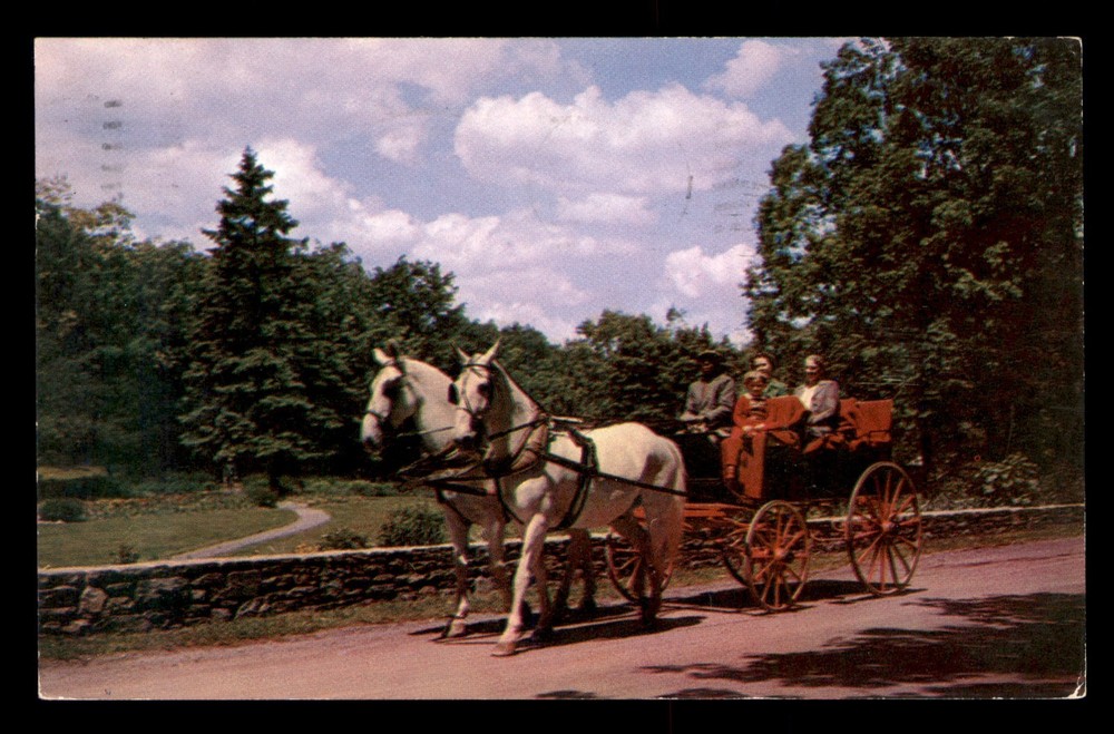 Carriage Ride The Inn Buck Hill Falls PA Pocono Posted Postcard