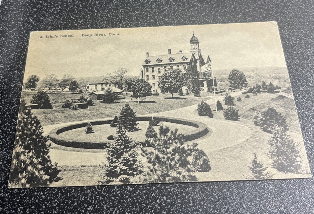 Early Albertype Co. Postcard - St John's School, Deep River, Ct