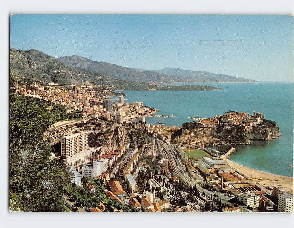 Postcard Aerial View Monaco