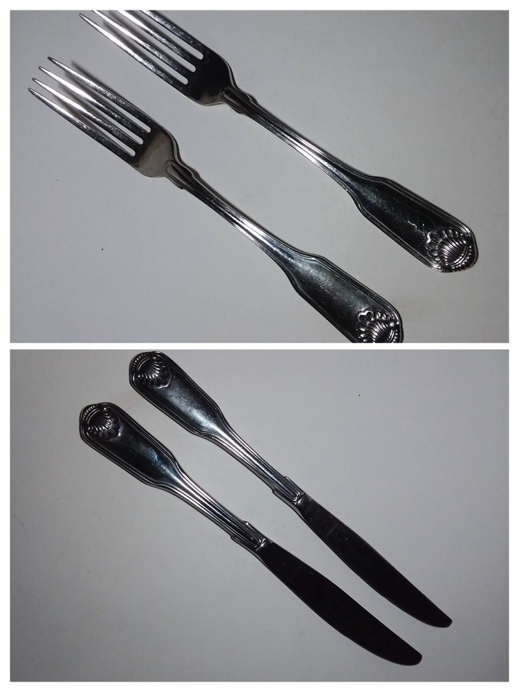 Oneida CLASSIC SHELL buy sets of 2 DINNER FORKS &/or 2 DINNER KNIVES