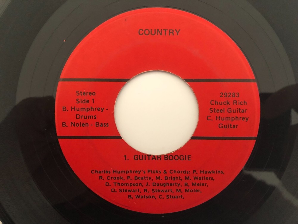 Rockabilly Instro 45 CHARLES HUMPHREY Guitar Boogie COUNTRY hear