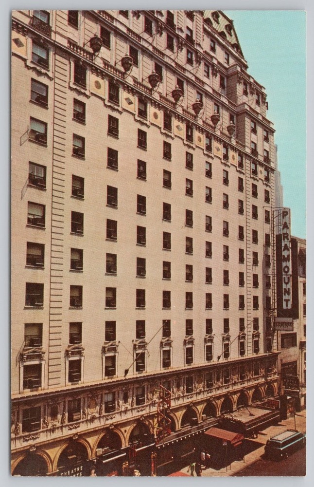 Century Paramount Hotel New York NY West 46th St Vintage Postcard