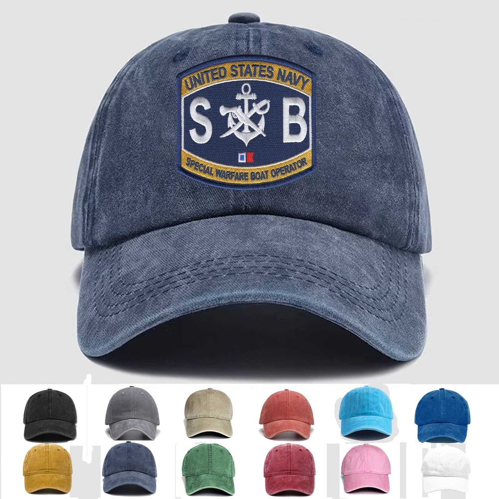 Custom Embroidered Hat Special Warfare Boat Operator, Veteran Cap, Gift Idea
