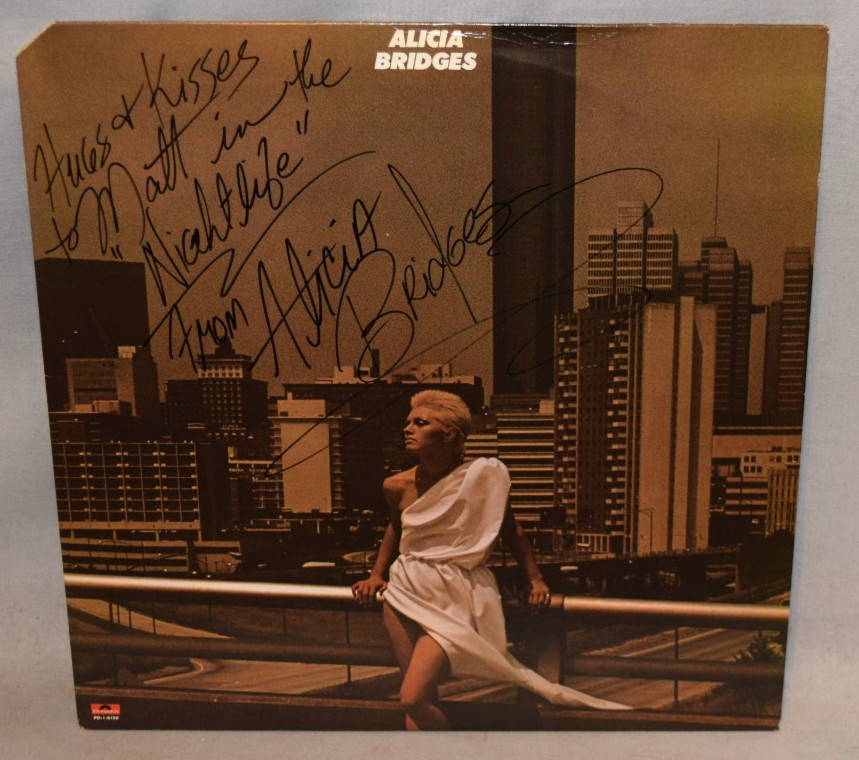 1978 -ALICIA BRIDGES- Signed/Autograph/Auto Vinyl LP Record Album - Self-Titled