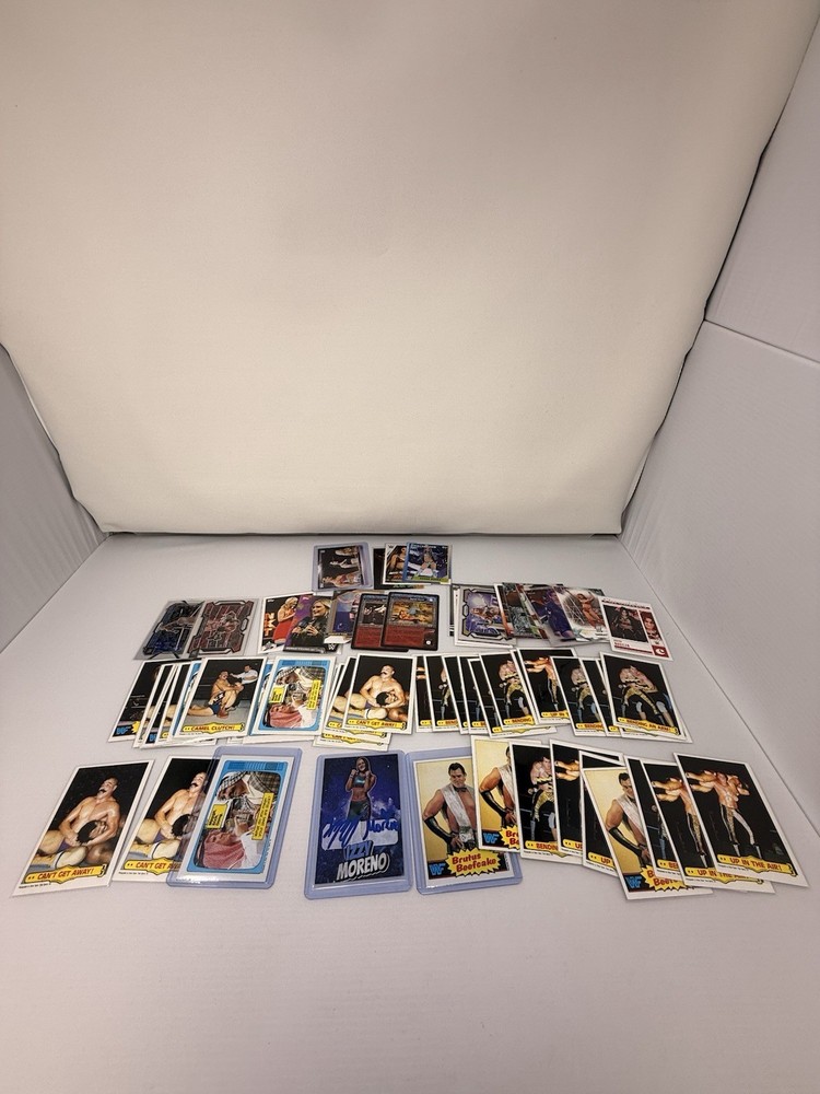 WWE 40+ Card Lot Auto Vintage Parallel RC Sheik Charlotte Sasha