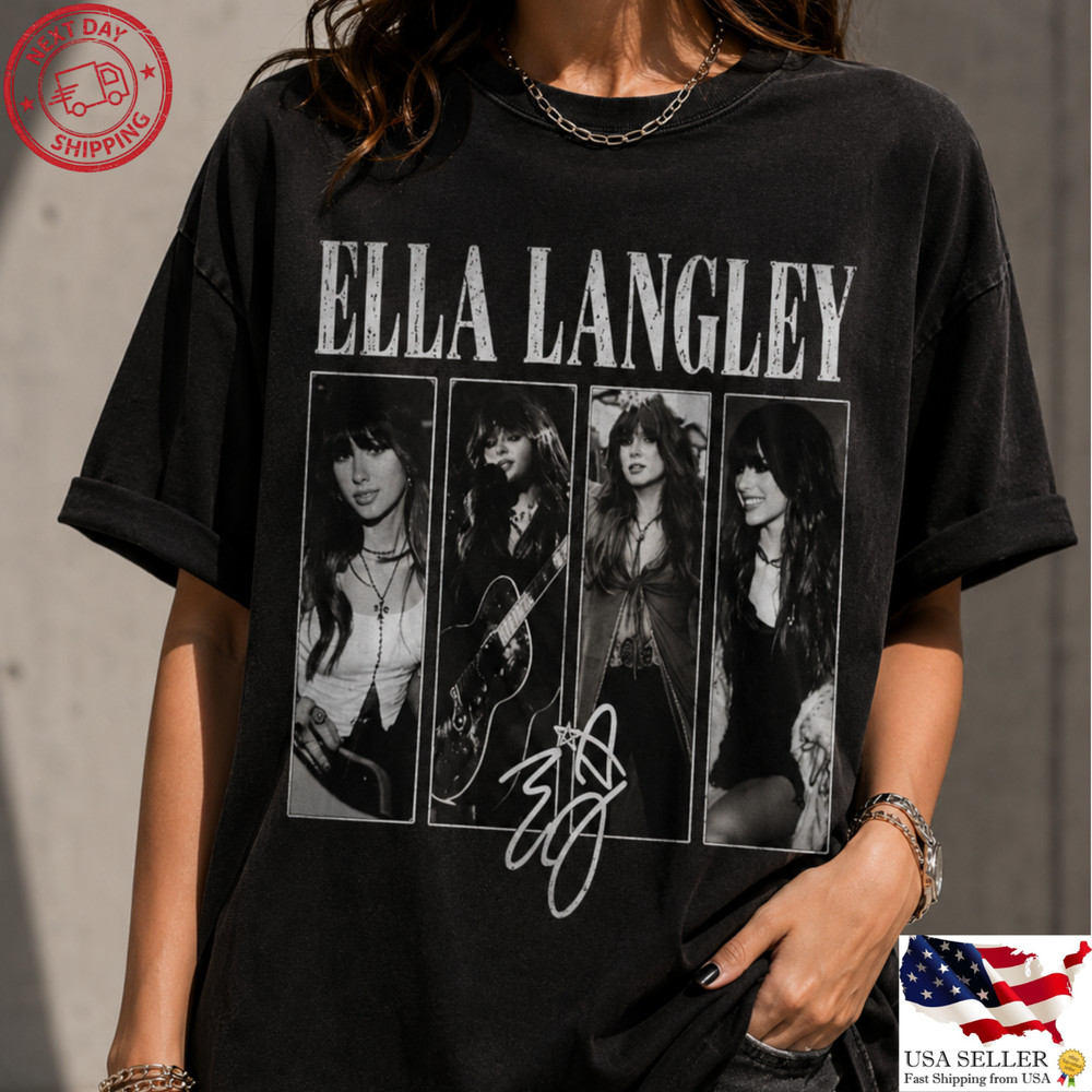 Ella Langley Vintage Photo Shirt Country Music Fan Graphic Tee