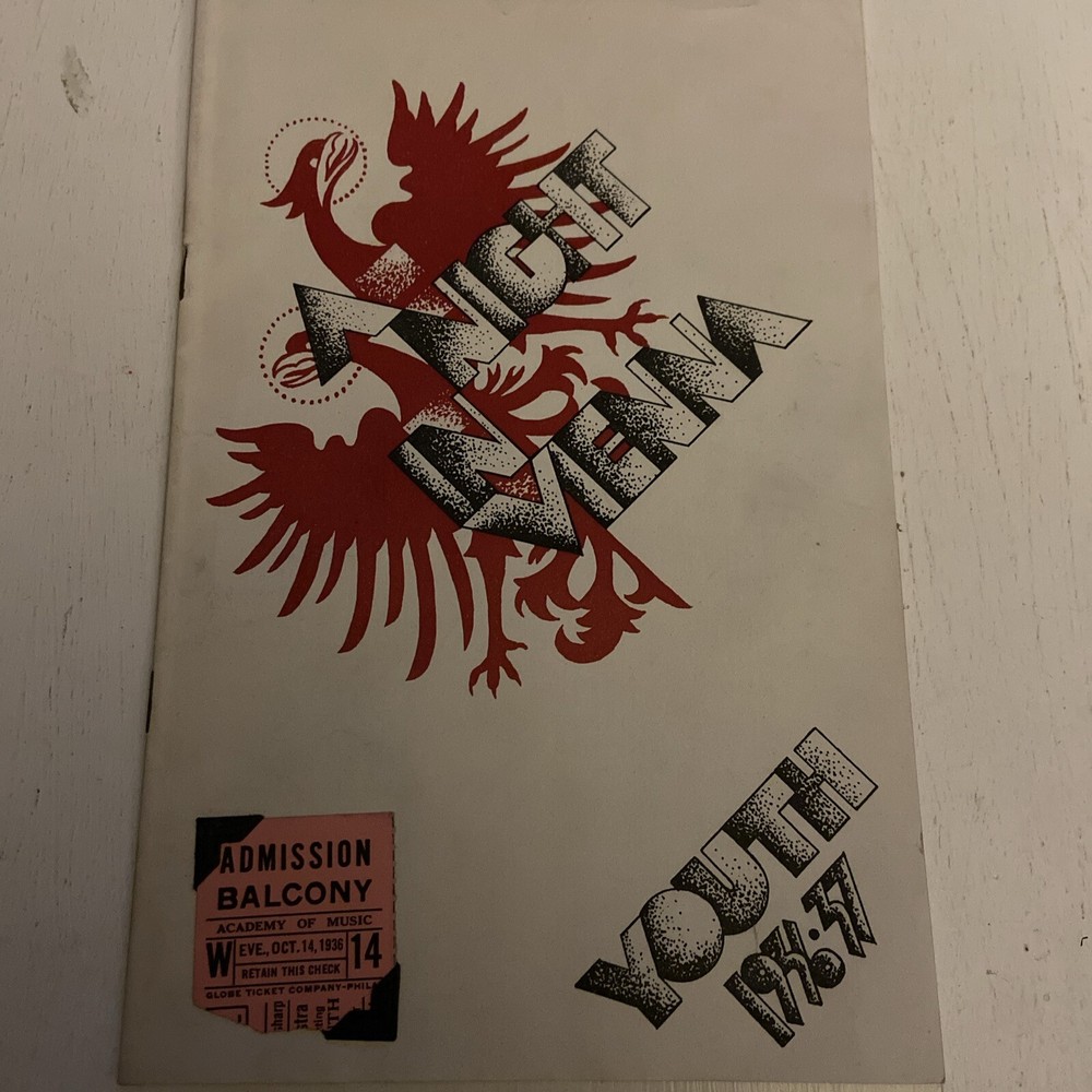 Philadelphia Orchestra Concert For Youth Academy Of Music (Oct 14 1936) Program-image